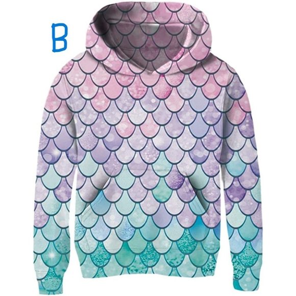 New Pullover Hoodies 3D Graphic Printed Hooded Sweatshirt with Pocket - Picture 2 of 7